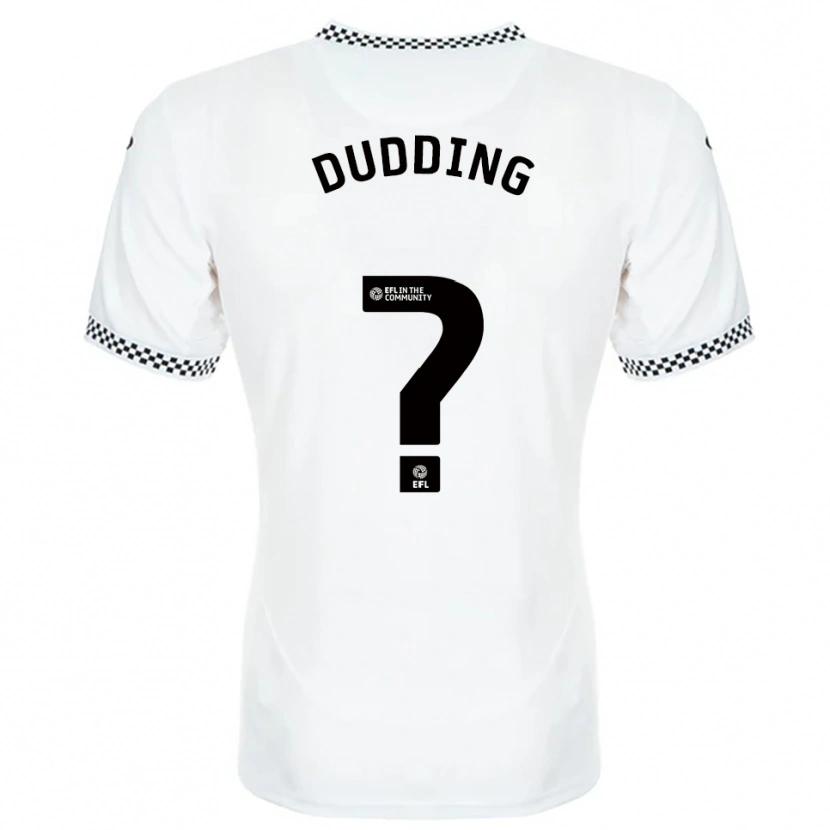 Danxen Homem Camisola Isaac Dudding #0 Branco Laranja Principal 2025/26 Camisa