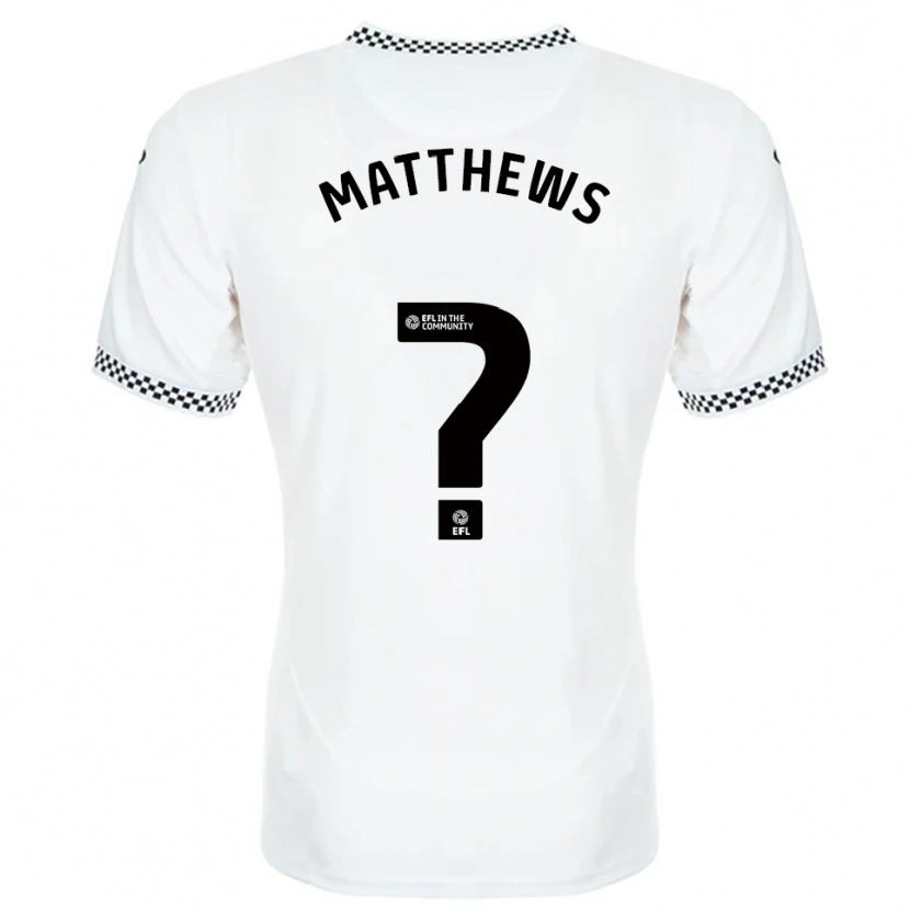 Danxen Homem Camisola Archie Matthews #0 Branco Laranja Principal 2025/26 Camisa