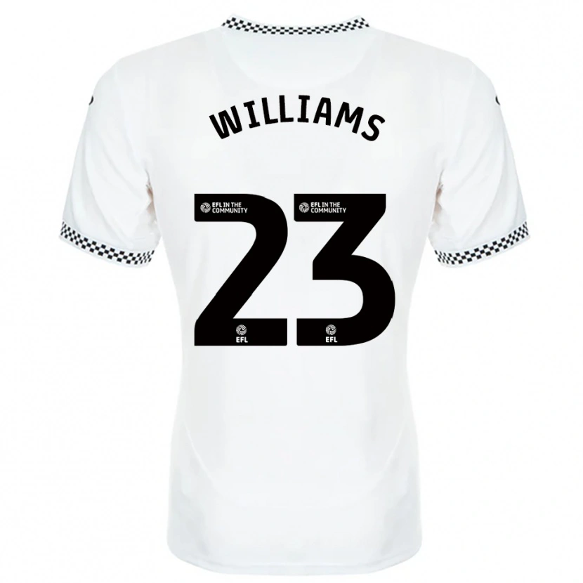 Danxen Homem Camisola Jessica Williams #23 Branco Laranja Principal 2025/26 Camisa