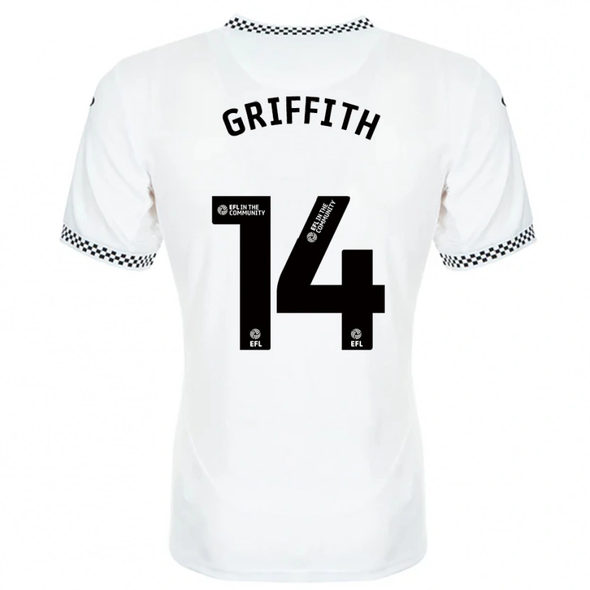 Danxen Homem Camisola Yori Griffith #14 Branco Laranja Principal 2025/26 Camisa