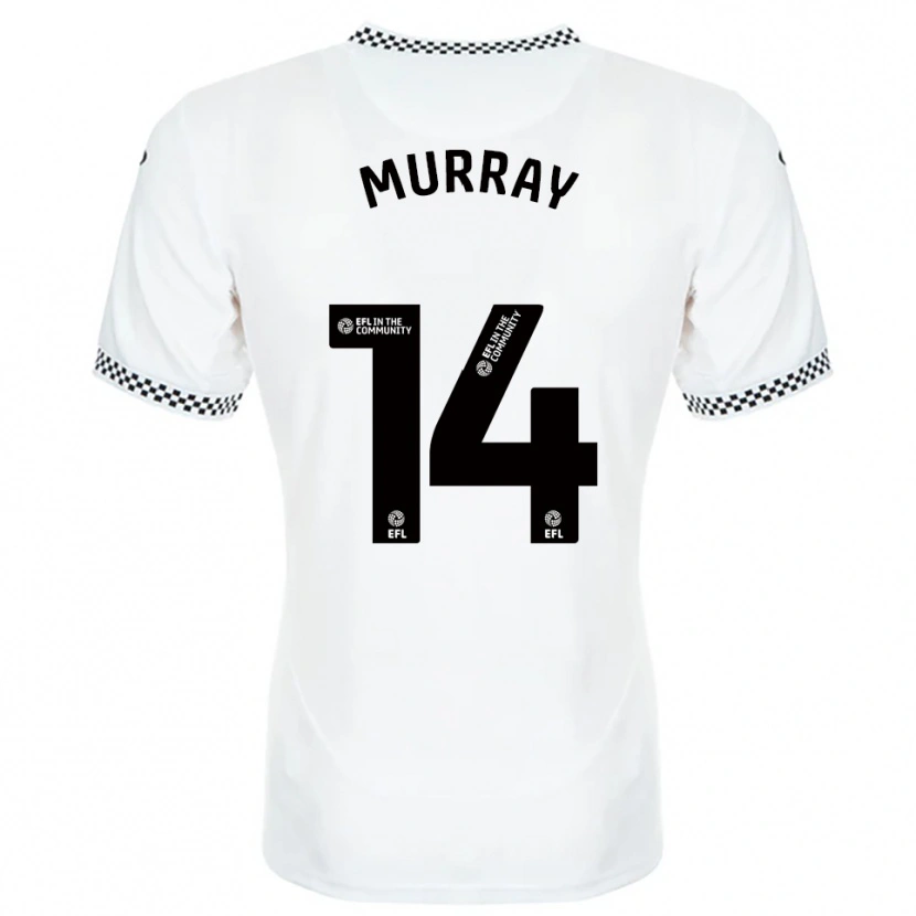 Danxen Homem Camisola Maddy Murray #14 Branco Laranja Principal 2025/26 Camisa