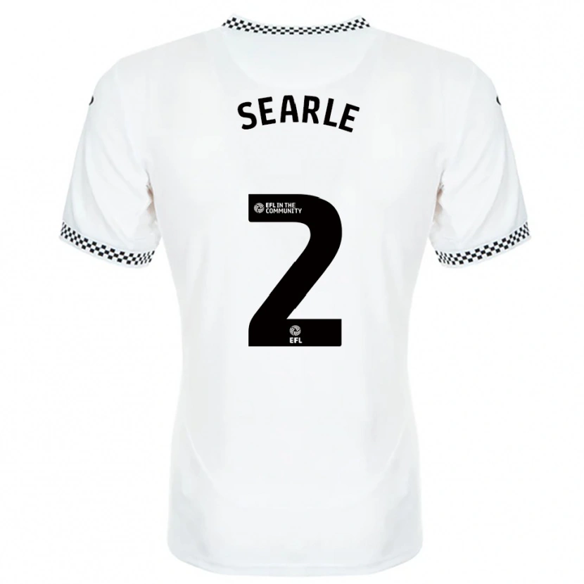 Danxen Homem Camisola Thomas Searle #2 Branco Laranja Principal 2025/26 Camisa