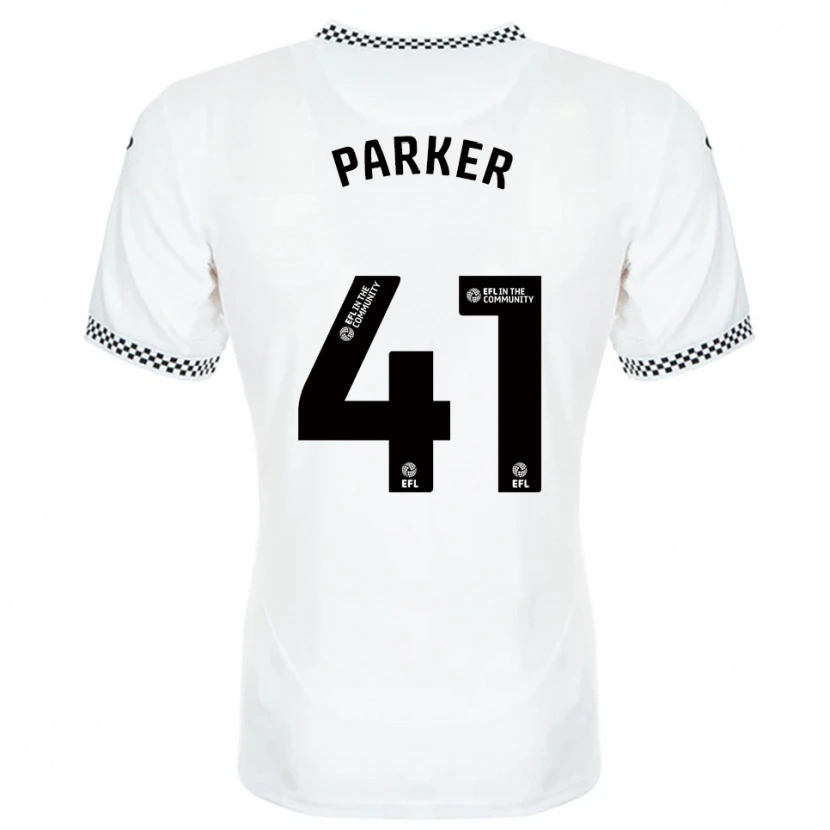Danxen Homem Camisola Sam Parker #41 Branco Laranja Principal 2025/26 Camisa