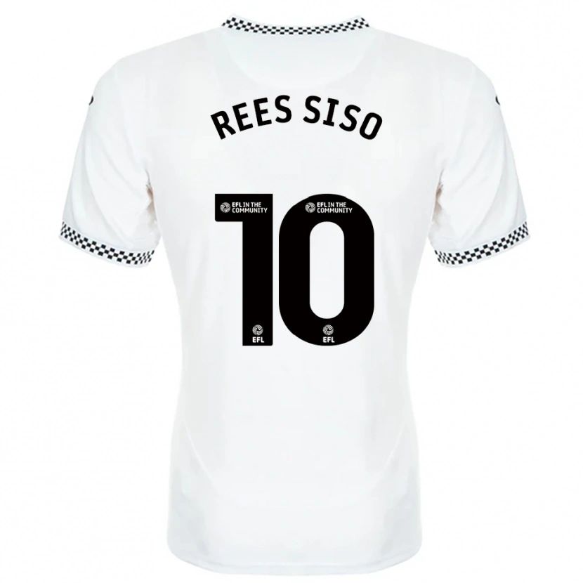 Danxen Homem Camisola Ramon Rees-Siso #10 Branco Laranja Principal 2025/26 Camisa