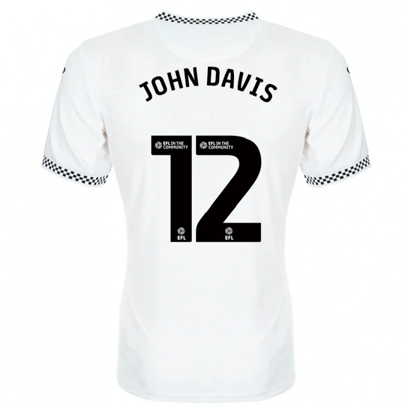 Danxen Homem Camisola Stacey John-Davis #12 Branco Laranja Principal 2025/26 Camisa