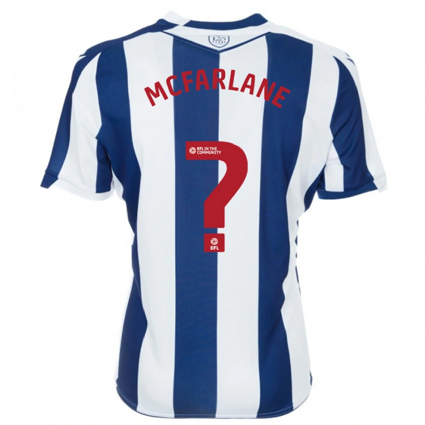 Danxen Homem Camisola Ellie Mcfarlane #0 Azul Marinho Branco Principal 2025/26 Camisa