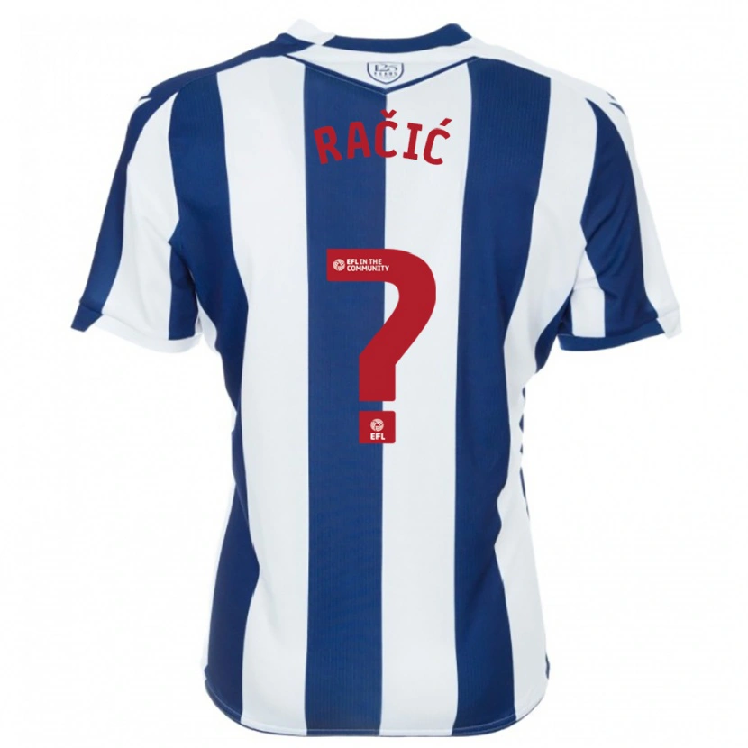 Danxen Homem Camisola Uroš Račić #0 Azul Marinho Branco Principal 2025/26 Camisa