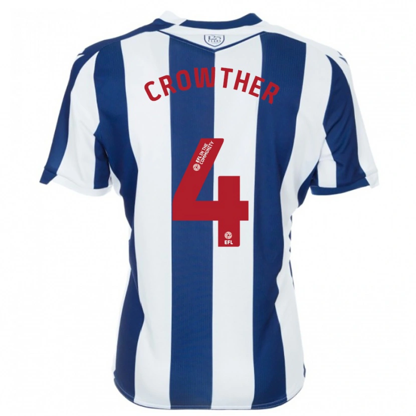 Danxen Homem Camisola Matthew Crowther #4 Azul Marinho Branco Principal 2025/26 Camisa