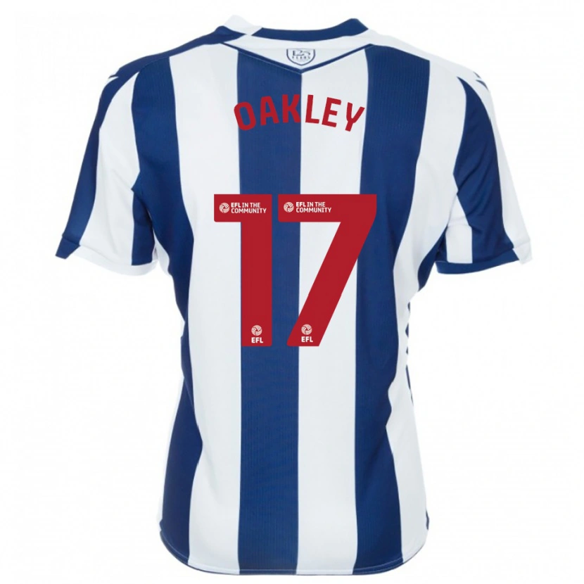 Danxen Homem Camisola Rhianne Oakley #17 Azul Marinho Branco Principal 2025/26 Camisa