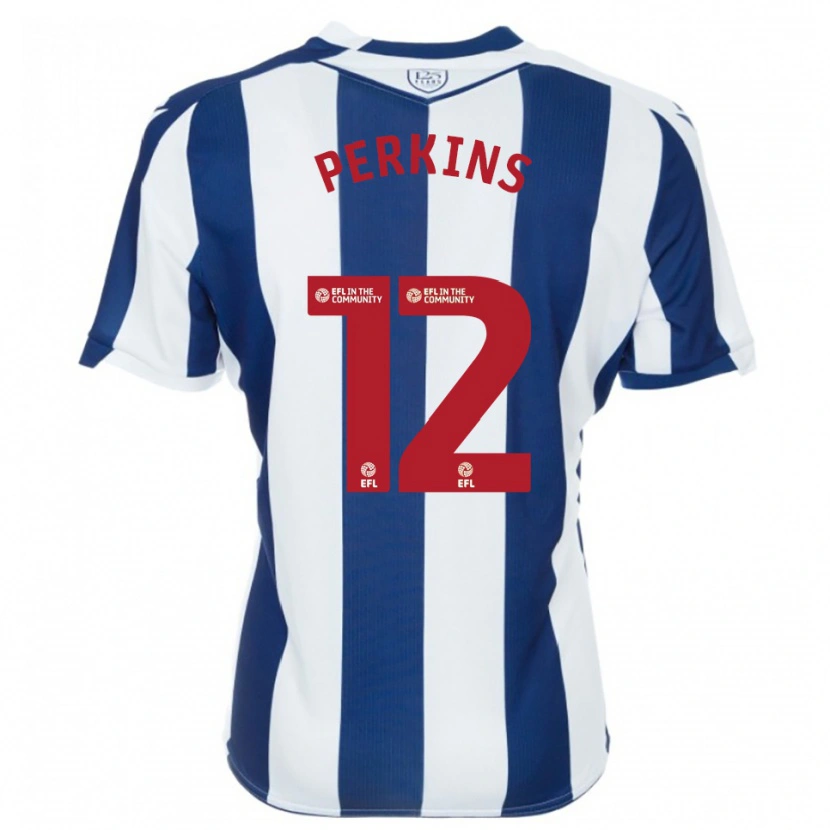 Danxen Homem Camisola Antonio Perkins #12 Azul Marinho Branco Principal 2025/26 Camisa