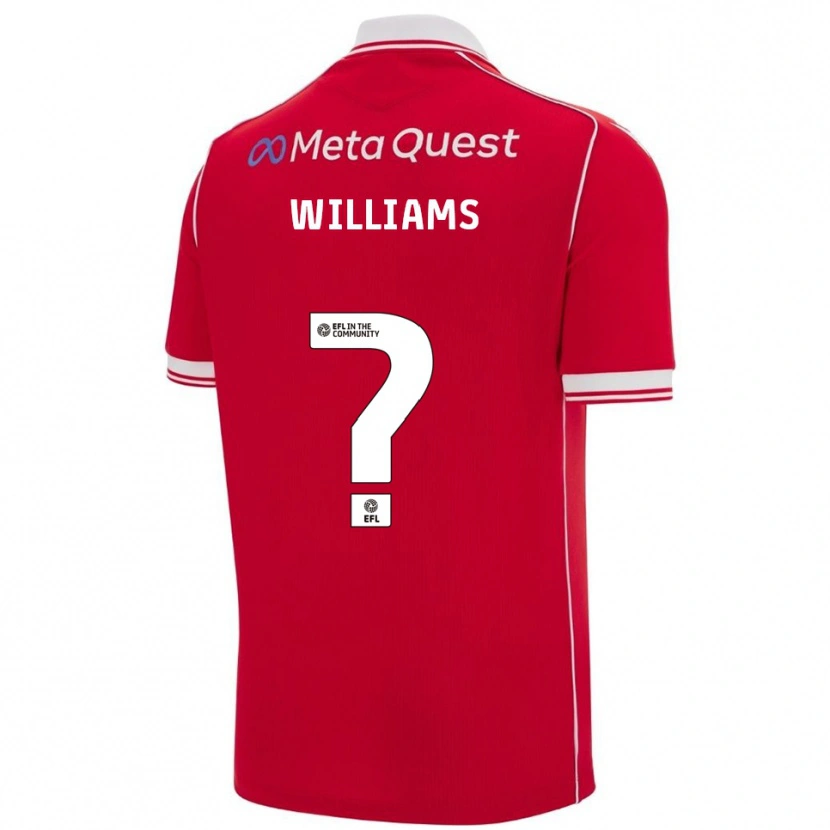 Danxen Homem Camisola Sam Williams #0 Vermelho Branco Principal 2025/26 Camisa