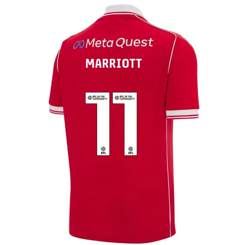 Danxen Homem Camisola Jack Marriott #11 Vermelho Branco Principal 2025/26 Camisa