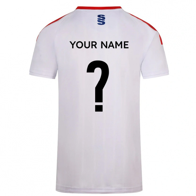 Danxen Homem Camisola Seu Nome #0 Branco Azul Marinho Principal 2025/26 Camisa