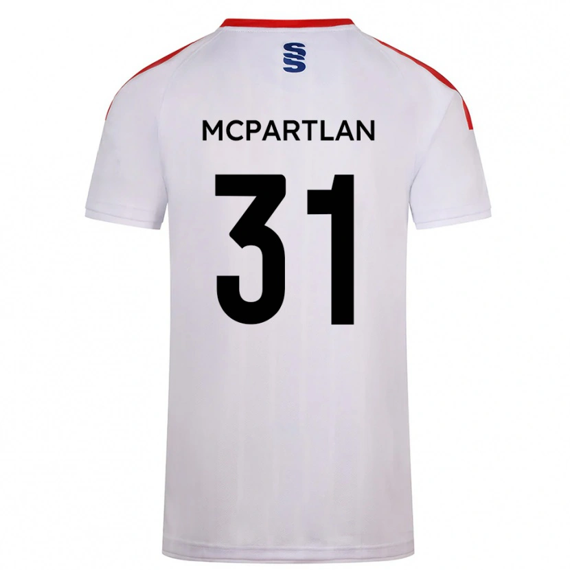 Danxen Homem Camisola Cian Mcpartlan #31 Branco Azul Marinho Principal 2025/26 Camisa