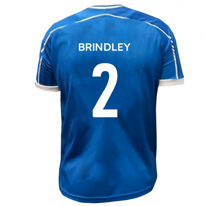 Danxen Homem Camisola Richard Brindley #2 Azul Branco Principal 2025/26 Camisa