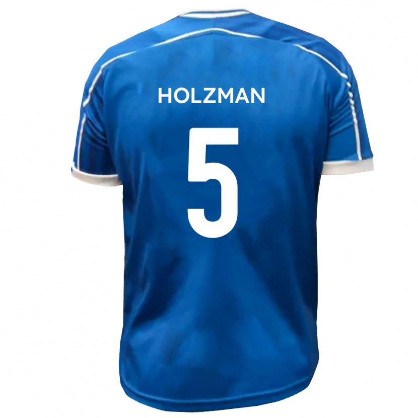 Danxen Homem Camisola Louie Holzman #5 Azul Branco Principal 2025/26 Camisa
