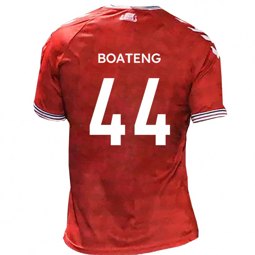 Danxen Homem Camisola Hiram Boateng #44 Vermelho Branco Principal 2025/26 Camisa