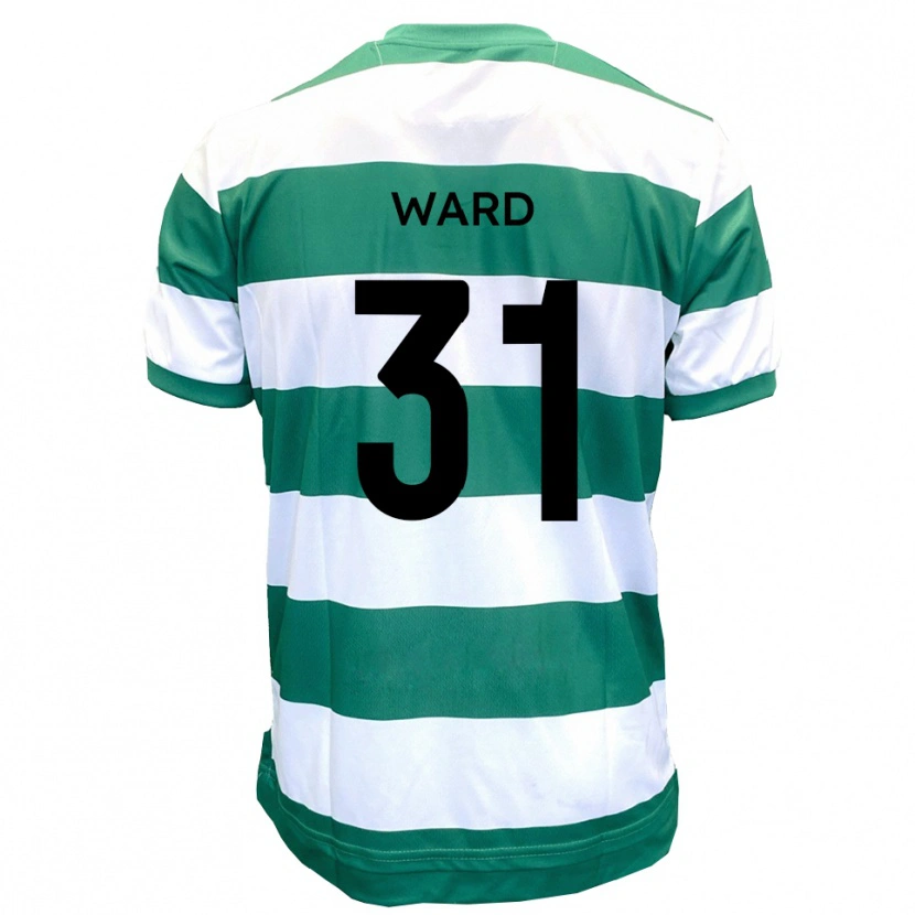 Danxen Homem Camisola Jed Ward #31 Verde Branco Principal 2025/26 Camisa