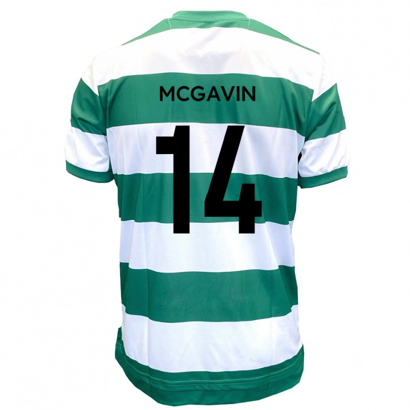 Danxen Homem Camisola Brett Mcgavin #14 Verde Branco Principal 2025/26 Camisa