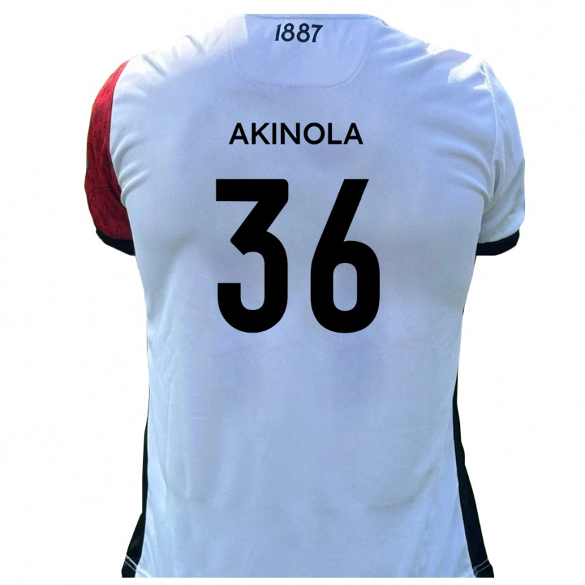 Danxen Homem Camisola Tim Akinola #36 Vermelho Branco Principal 2025/26 Camisa