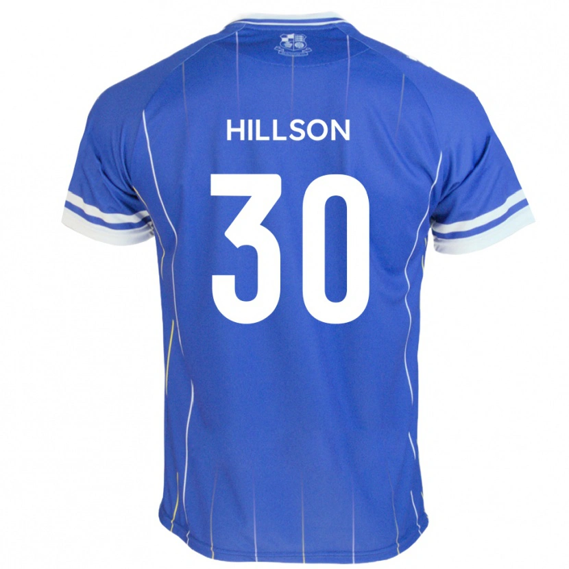 Danxen Homem Camisola James Hillson #30 Azul Real Principal 2025/26 Camisa