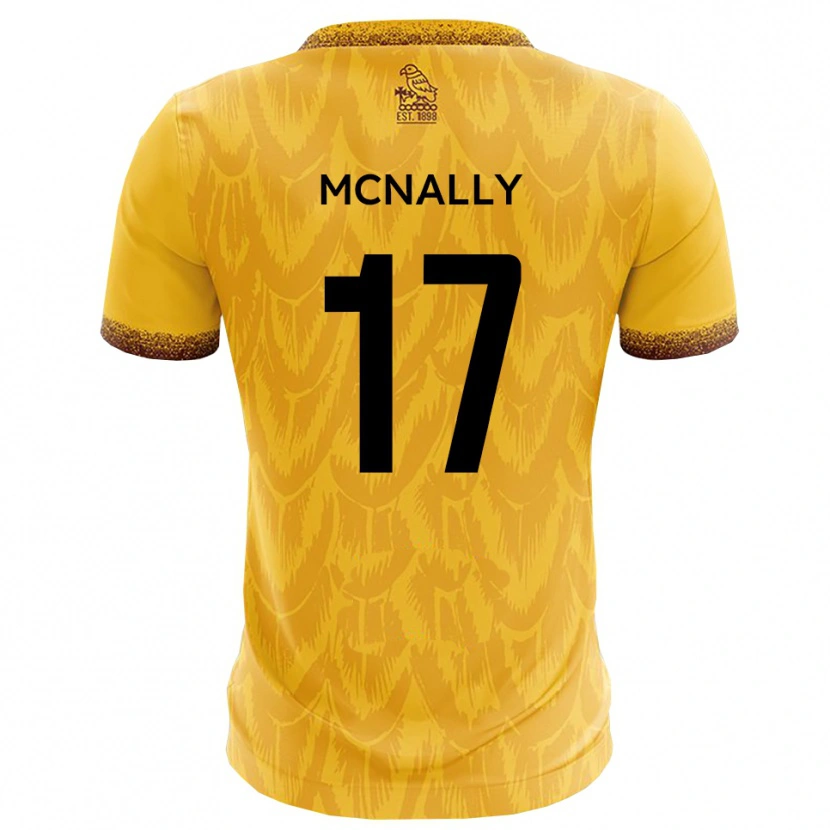 Danxen Homem Camisola Jordan Mcnally #17 Amarelo Marrom Principal 2025/26 Camisa