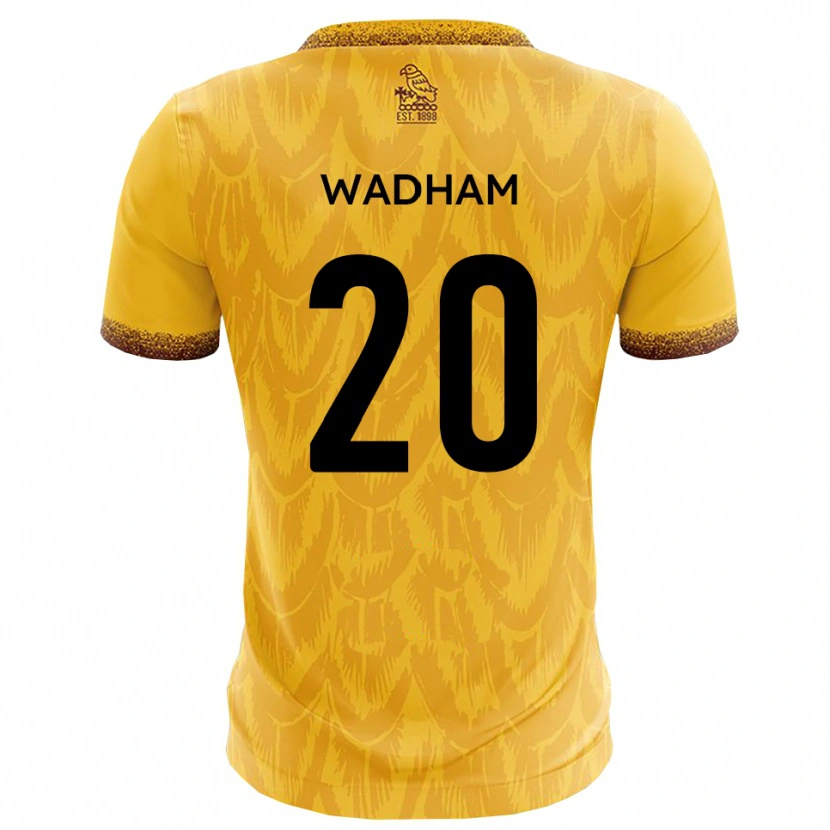 Danxen Homem Camisola Jack Wadham #20 Amarelo Marrom Principal 2025/26 Camisa