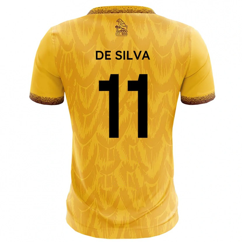 Danxen Homem Camisola Dillon De Silva #11 Amarelo Marrom Principal 2025/26 Camisa