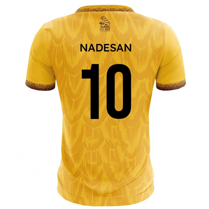 Danxen Homem Camisola Ashley Nadesan #10 Amarelo Marrom Principal 2025/26 Camisa
