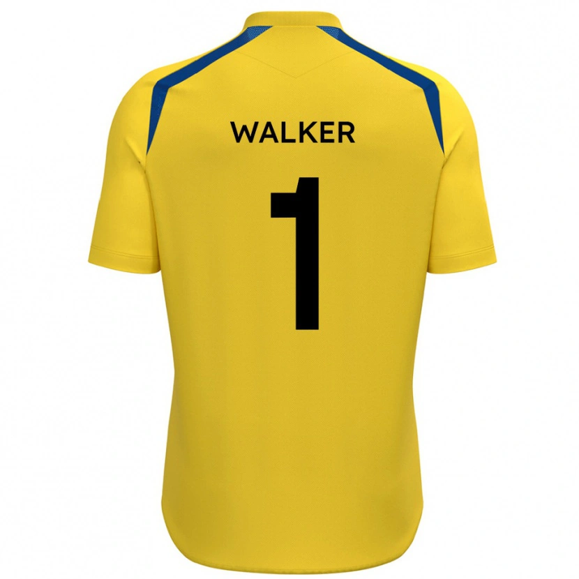 Danxen Homem Camisola Laurie Walker #1 Amarelo Azul Principal 2025/26 Camisa