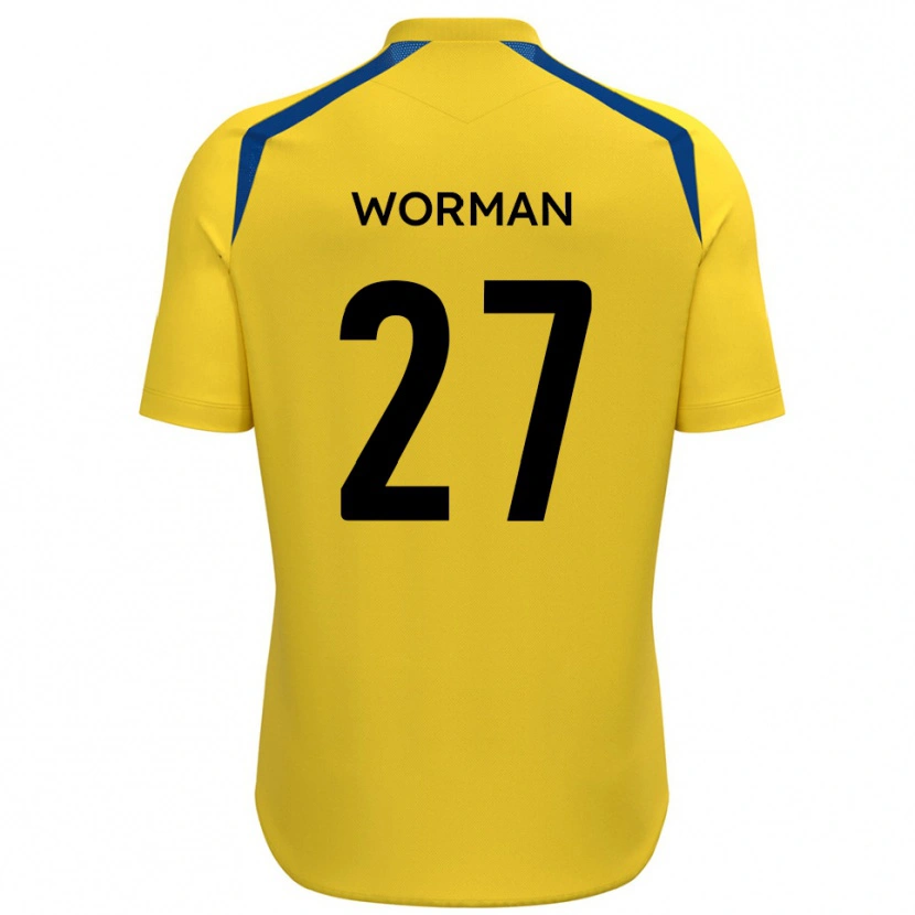 Danxen Homem Camisola Ben Worman #27 Amarelo Azul Principal 2025/26 Camisa