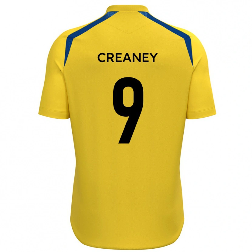 Danxen Homem Camisola Dan Creaney #9 Amarelo Azul Principal 2025/26 Camisa