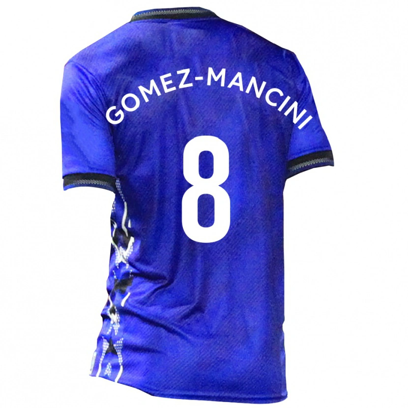 Danxen Homem Camisola Anthony Gomez-Mancini #8 Azul Branco Principal 2025/26 Camisa