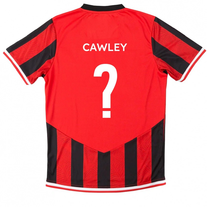 Danxen Homem Camisola Sam Cawley #0 Vermelho Preto Principal 2025/26 Camisa