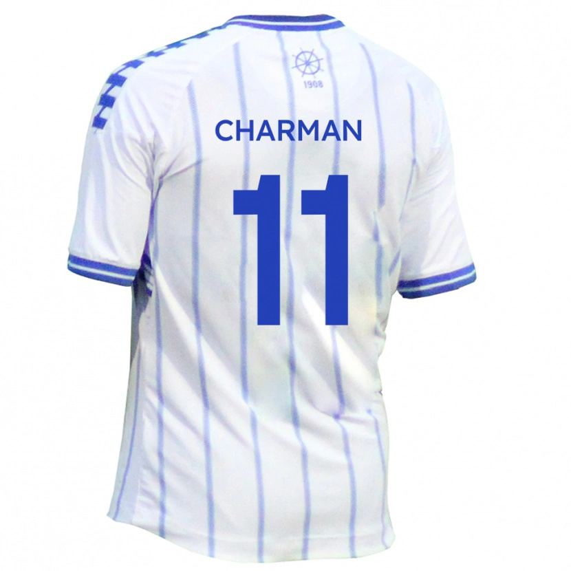 Danxen Homem Camisola Luke Charman #11 Branco Azul Principal 2025/26 Camisa