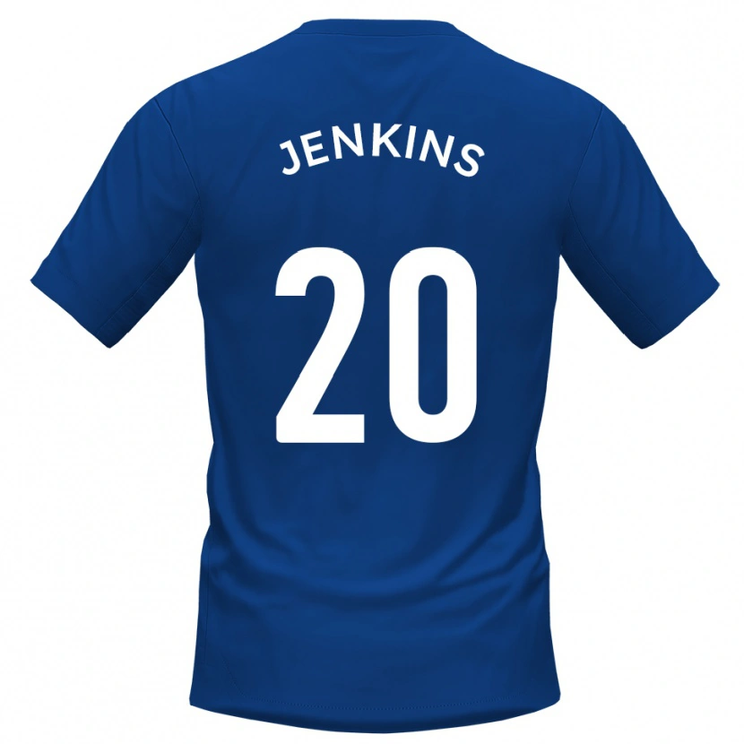 Danxen Homem Camisola Jack Jenkins #20 Azul Branco Principal 2025/26 Camisa