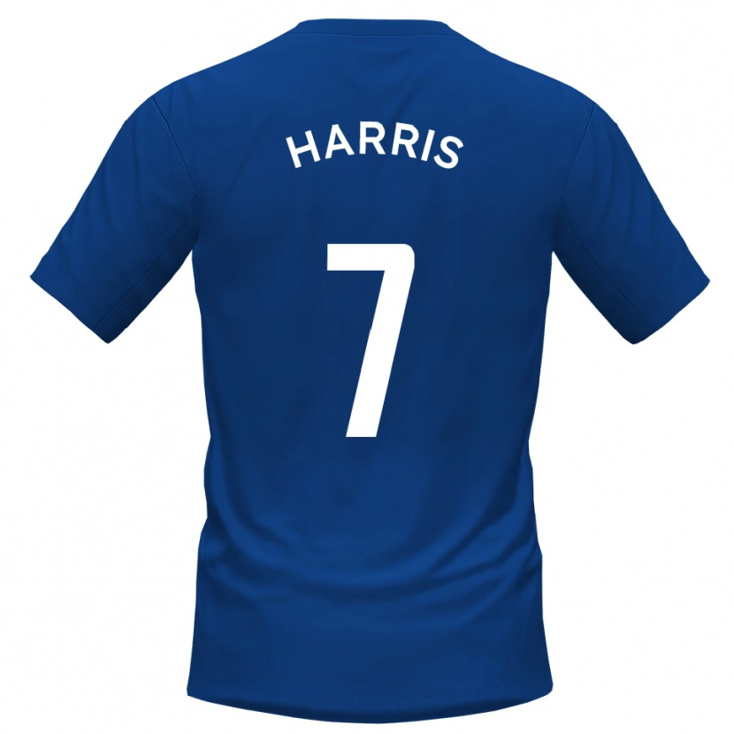 Danxen Homem Camisola Will Harris #7 Azul Branco Principal 2025/26 Camisa