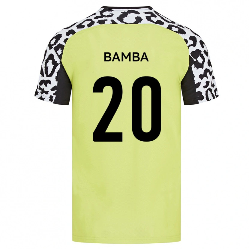 Danxen Homem Camisola Yahya Bamba #20 Amarelo Fluorescente Principal 2025/26 Camisa