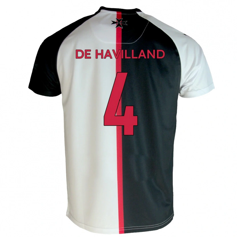 Danxen Homem Camisola Will De Havilland #4 Branco Preto Principal 2025/26 Camisa