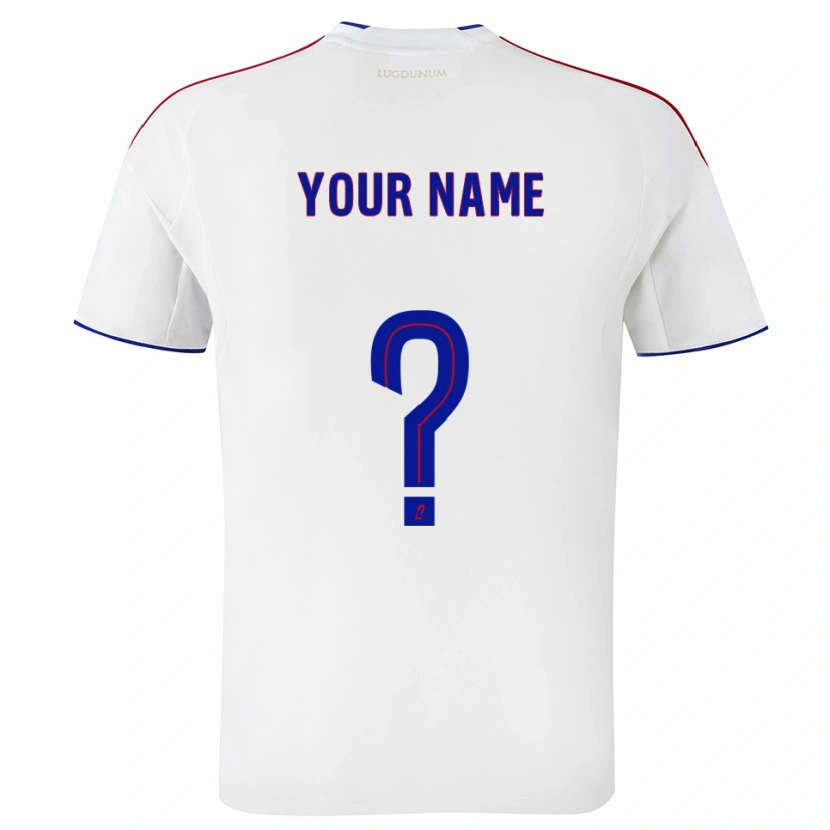 Danxen Homem Camisola Seu Nome #0 Branco Vermelho Principal 2025/26 Camisa