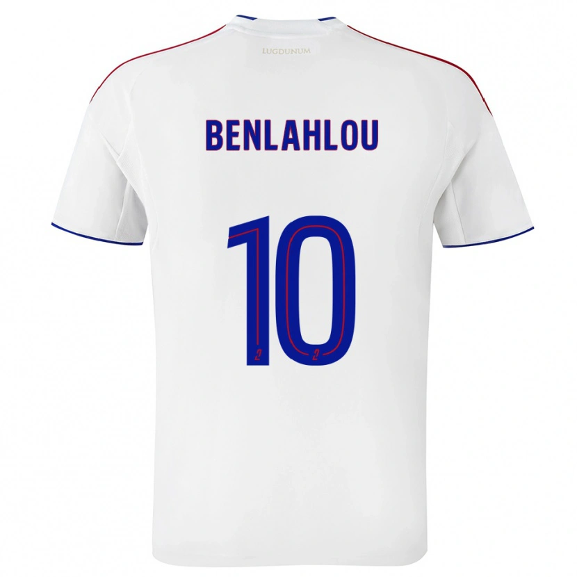 Danxen Homem Camisola Daryll Benlahlou #10 Branco Vermelho Principal 2025/26 Camisa