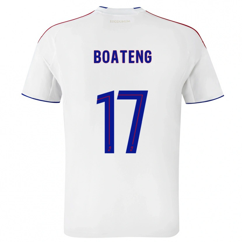 Danxen Homem Camisola Jerome Boateng #17 Branco Vermelho Principal 2025/26 Camisa