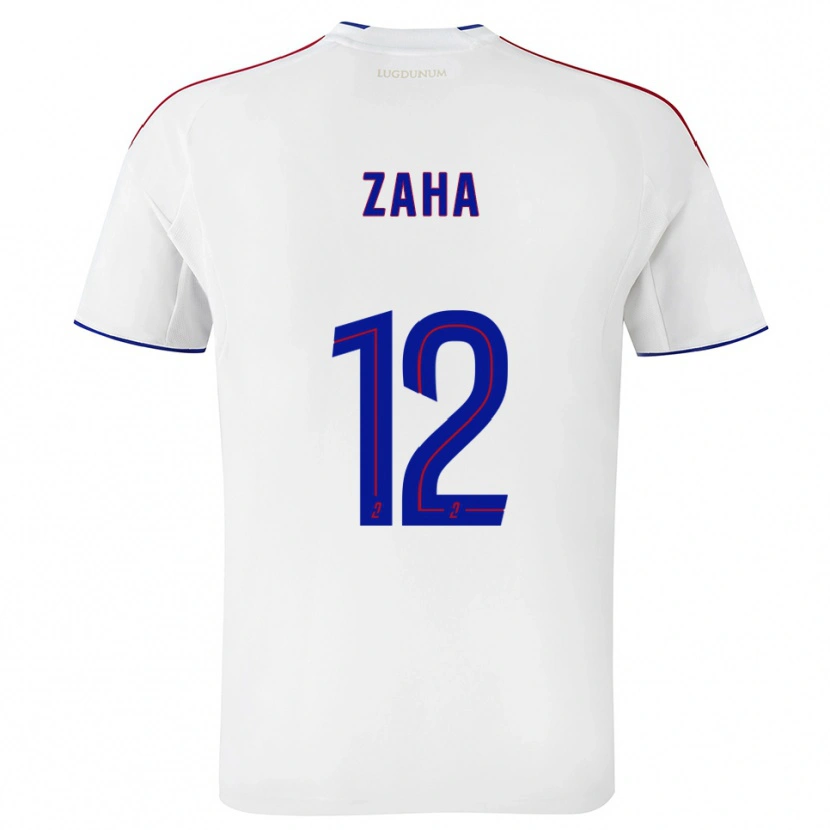 Danxen Homem Camisola Wilfried Zaha #12 Branco Vermelho Principal 2025/26 Camisa