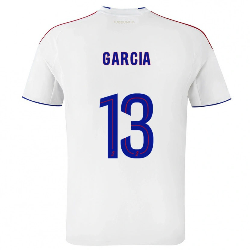 Danxen Homem Camisola Angel Garcia #13 Branco Vermelho Principal 2025/26 Camisa