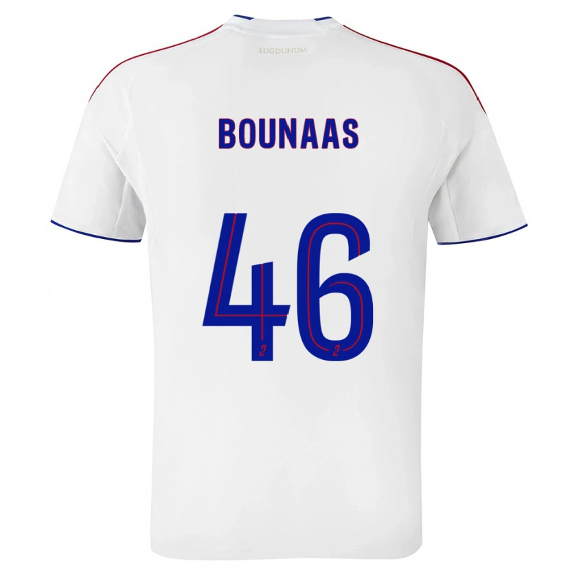 Danxen Homem Camisola Idris Bounaas #46 Branco Vermelho Principal 2025/26 Camisa