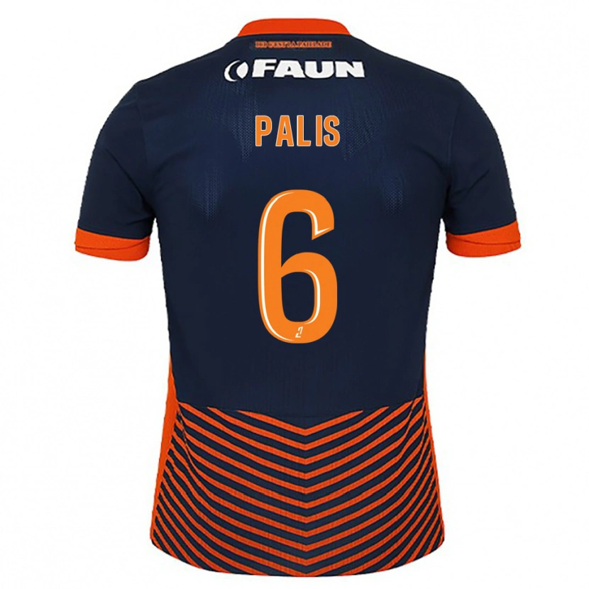 Danxen Homem Camisola Ella Palis #6 Azul Meia-Noite Laranja Principal 2025/26 Camisa
