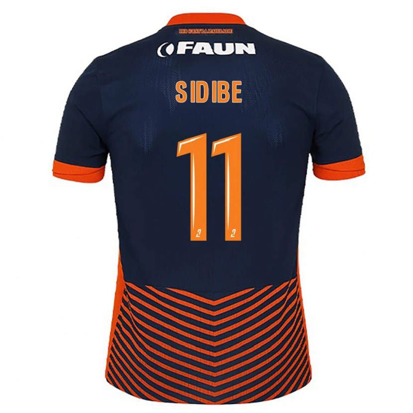 Danxen Homem Camisola Yannick Sidibé #11 Azul Meia-Noite Laranja Principal 2025/26 Camisa