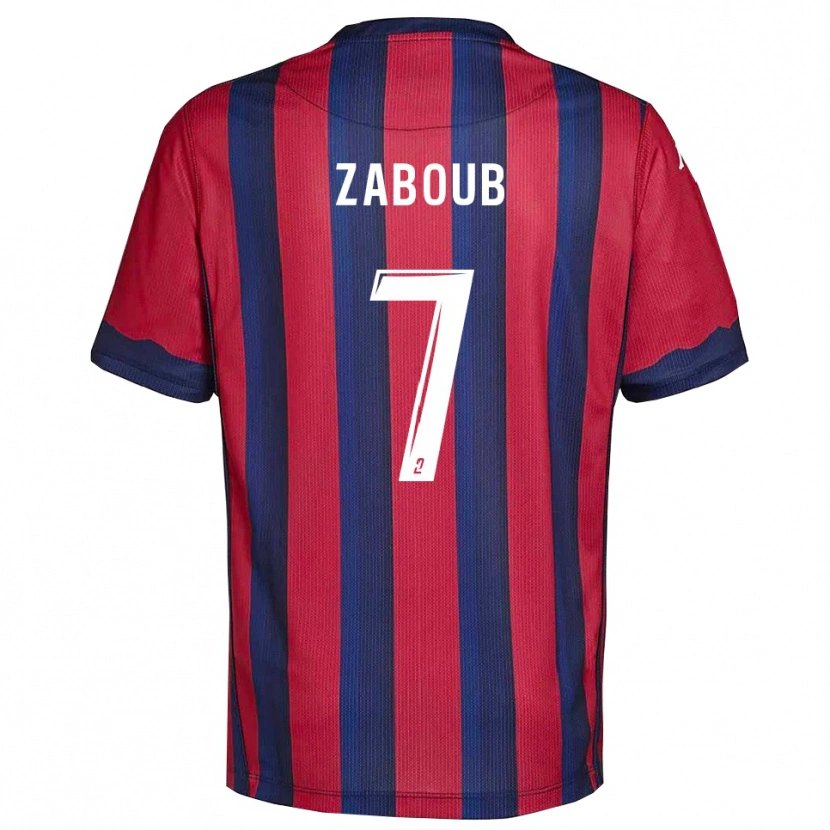 Danxen Homem Camisola Ilyane Zaboub #7 Vinho Azul Marinho Principal 2025/26 Camisa