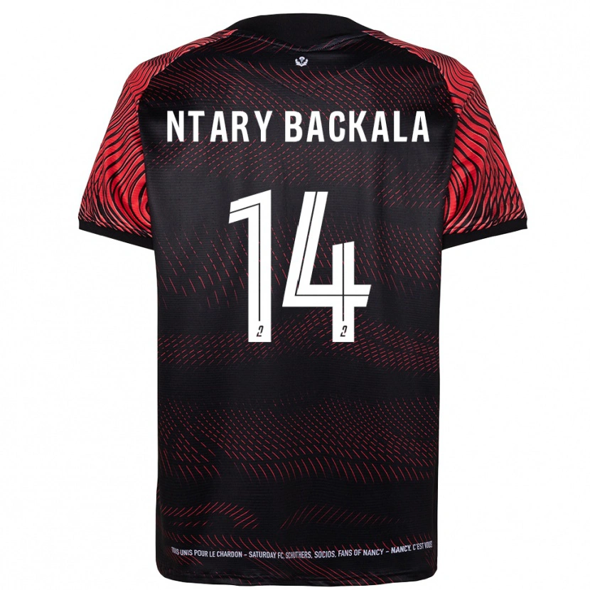 Danxen Homem Camisola Jordy Ntary Backala #14 Branco Vermelho Principal 2025/26 Camisa