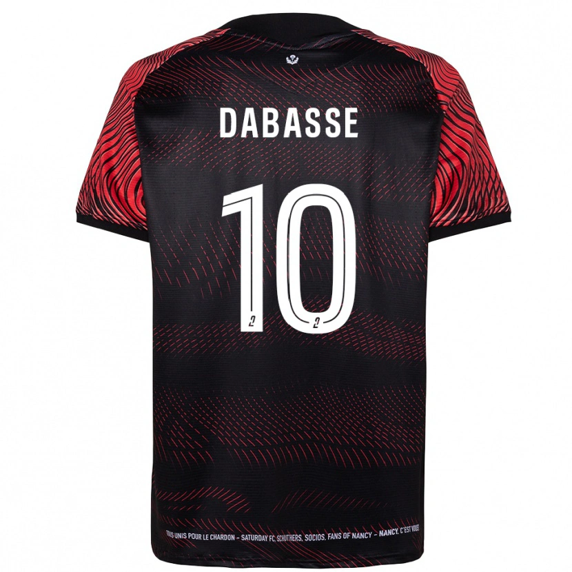Danxen Homem Camisola Adrian Dabasse #10 Branco Vermelho Principal 2025/26 Camisa
